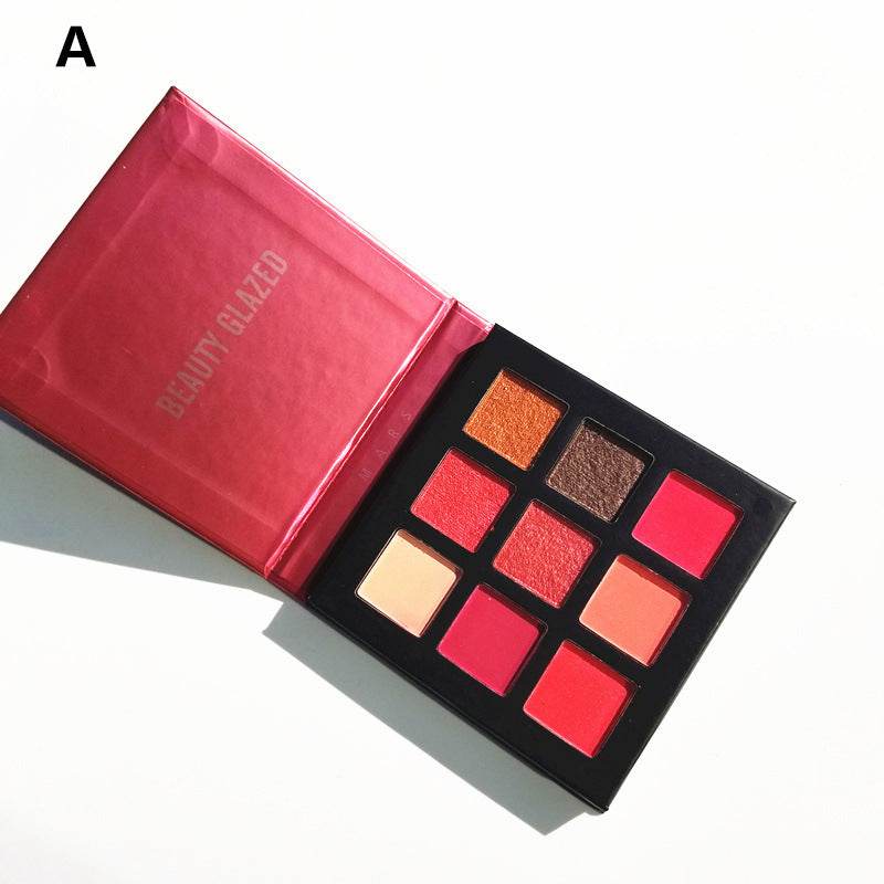 Beauty Glazed 9 color eyeshadow multicolor eyeshadow palette - Mubimart