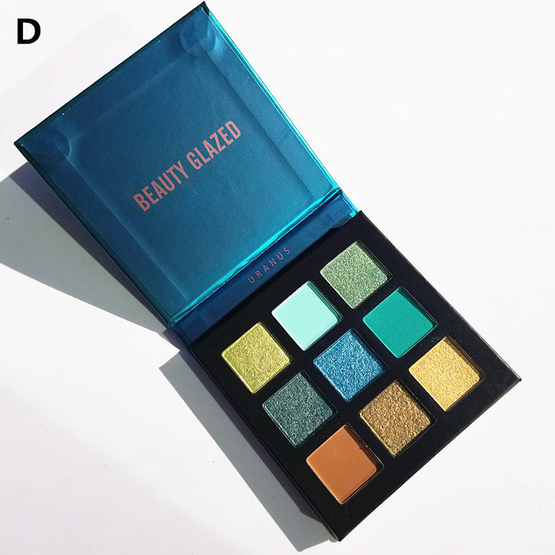 Beauty Glazed 9 color eyeshadow multicolor eyeshadow palette - Mubimart - Eyeshadow 