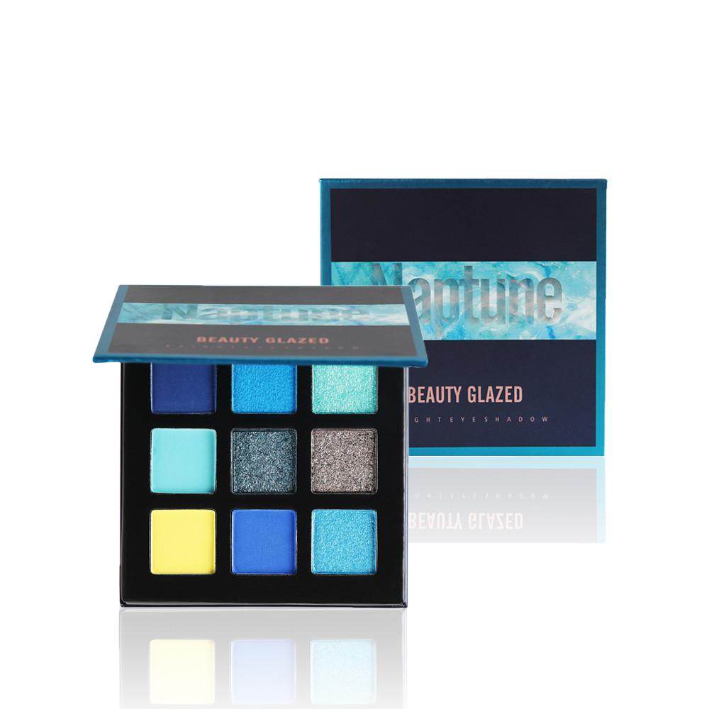 Beauty Glazed 9 color eyeshadow multicolor eyeshadow palette - Mubimart