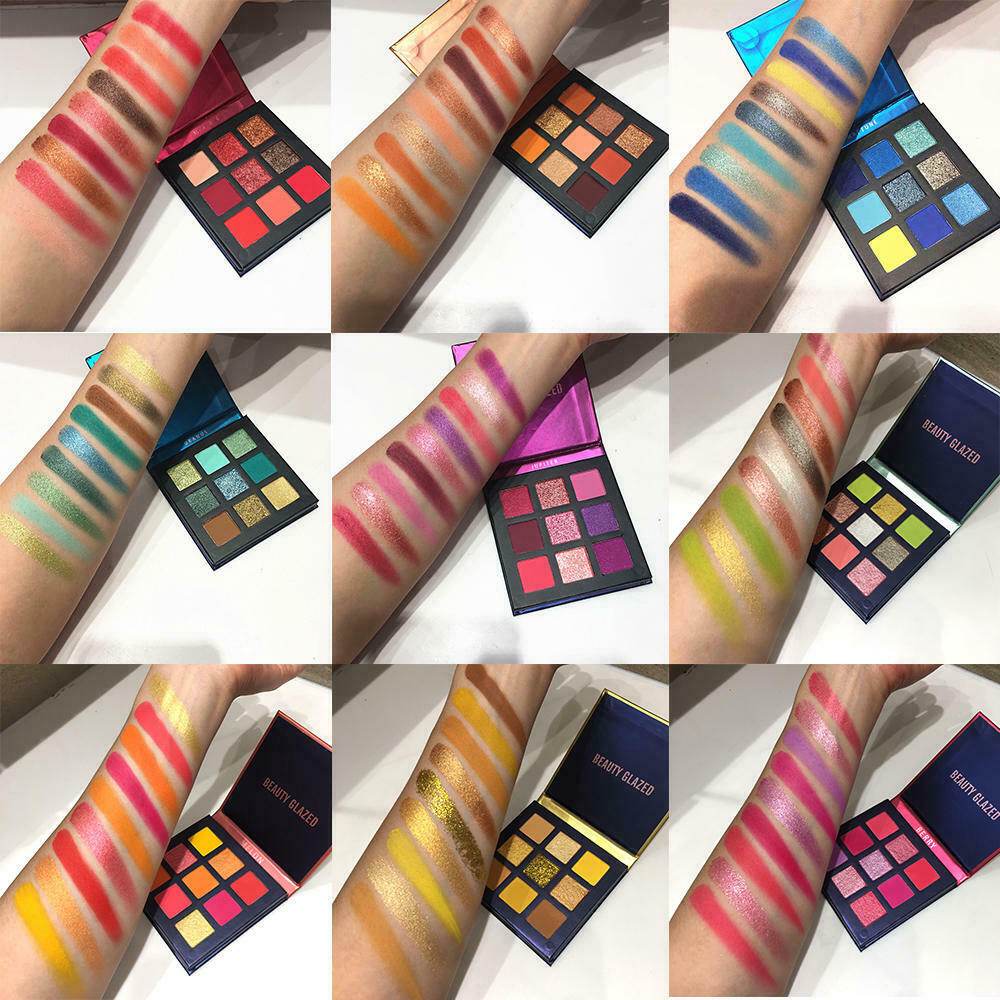 Beauty Glazed 9 color eyeshadow multicolor eyeshadow palette - Mubimart