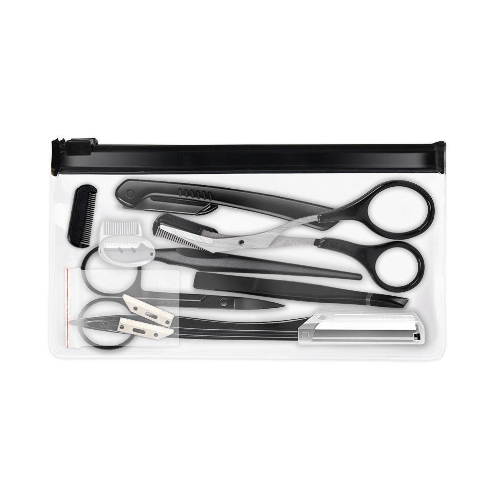 Beauty Tools Black Eyebrow Trimming Set - Mubimart