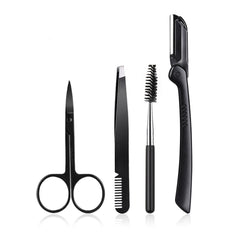 Beauty Tools Black Eyebrow Trimming Set - Mubimart -  