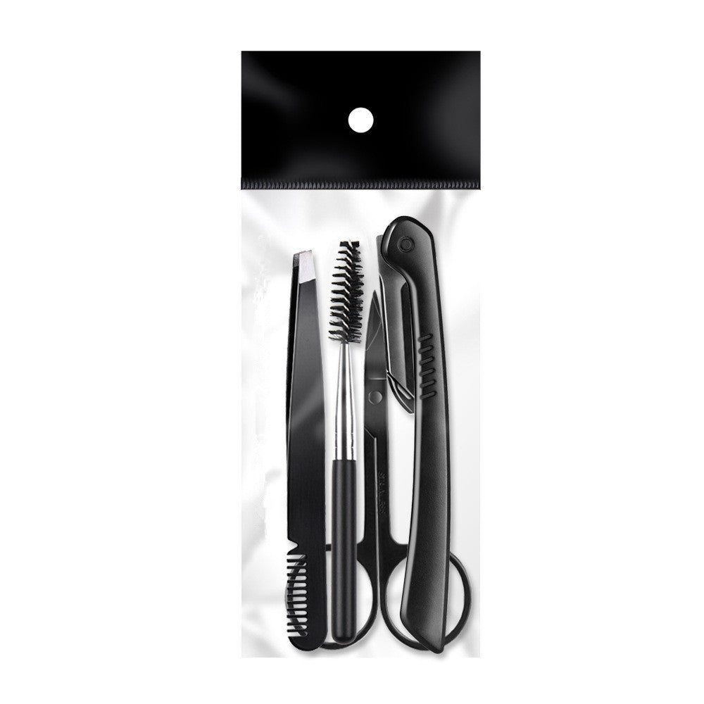 Beauty Tools Black Eyebrow Trimming Set - Mubimart -  