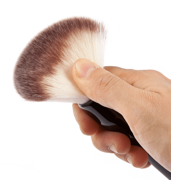 Beauty tools Flower face raccoon single 3 color hair makeup brush Large blush brush makeup tool - Mubimart