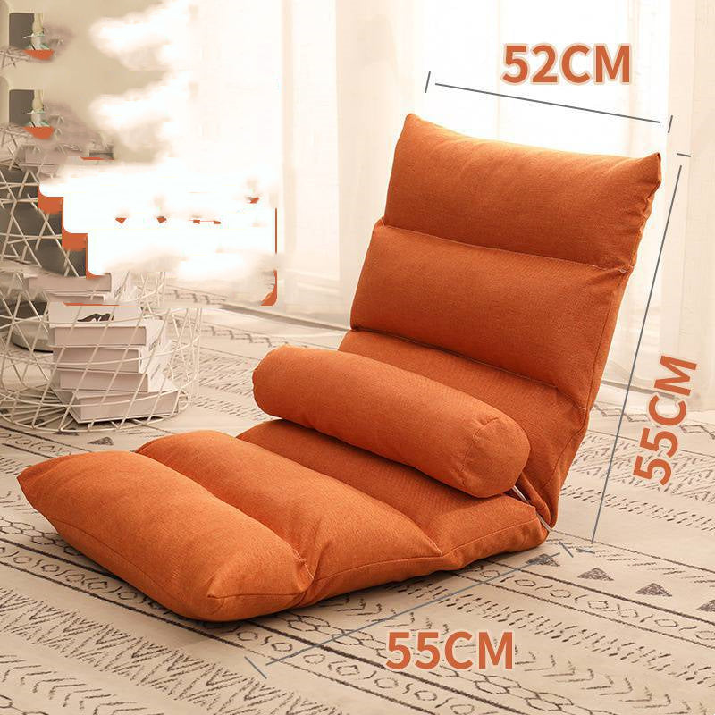 Bed Backrest Floor Small Sofa Folding Single Bay Window Computer Recliner - Mubimart -  