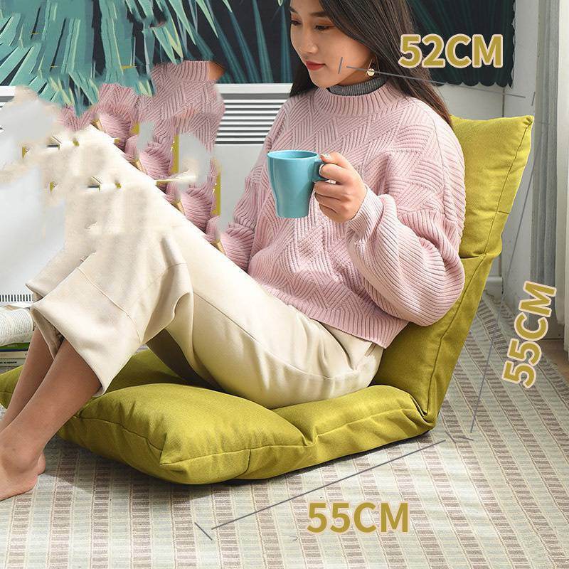 Bed Backrest Floor Small Sofa Folding Single Bay Window Computer Recliner - Mubimart