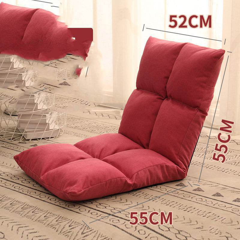 Bed Backrest Floor Small Sofa Folding Single Bay Window Computer Recliner - Mubimart