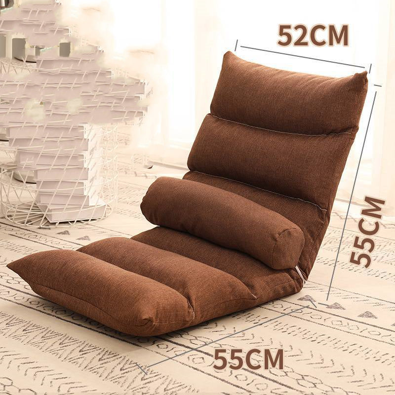 Bed Backrest Floor Small Sofa Folding Single Bay Window Computer Recliner - Mubimart -  