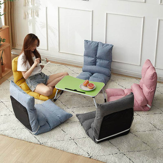 Bed Backrest Floor Small Sofa Folding Single Bay Window Computer Recliner - Mubimart