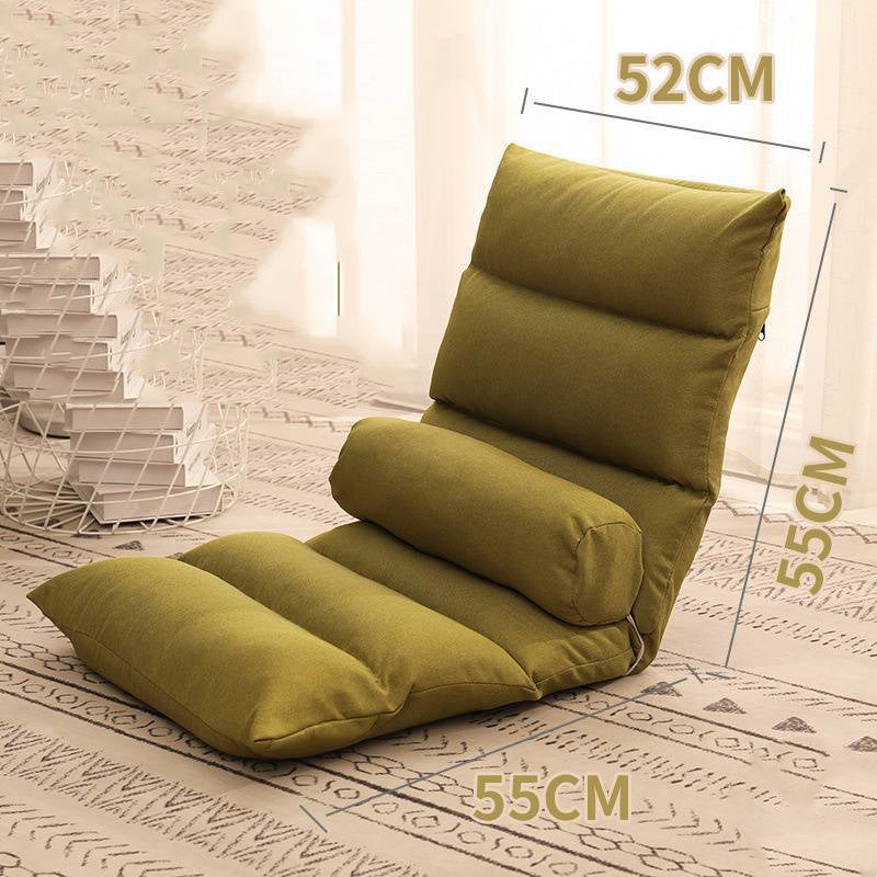 Bed Backrest Floor Small Sofa Folding Single Bay Window Computer Recliner - Mubimart -  