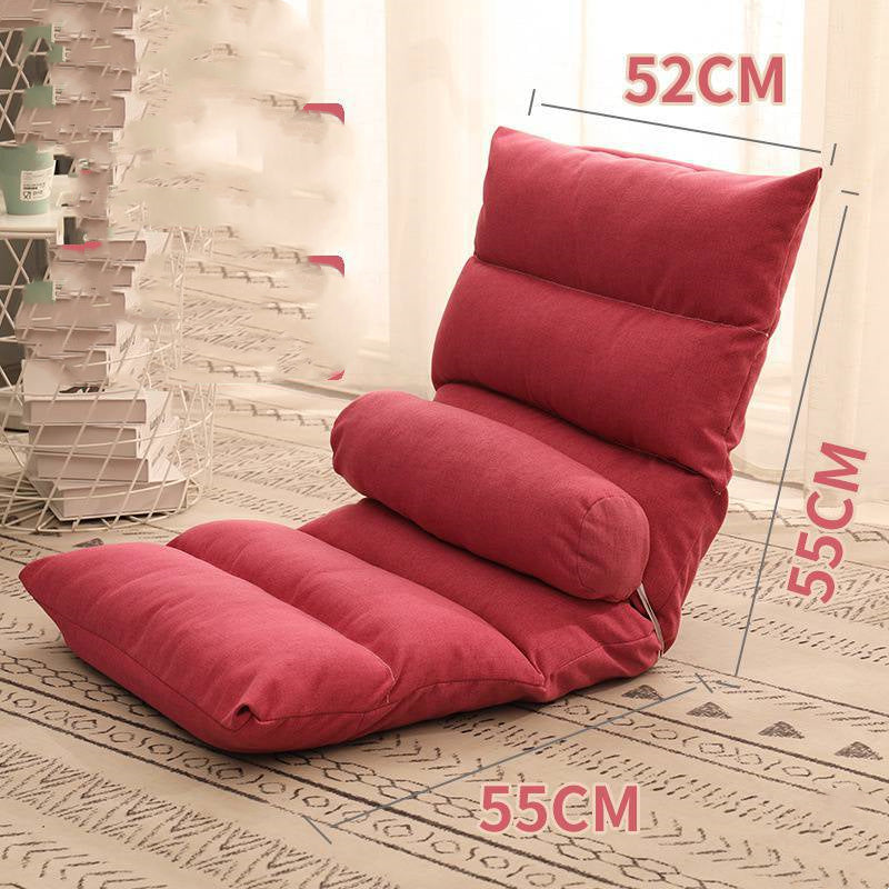 Bed Backrest Floor Small Sofa Folding Single Bay Window Computer Recliner - Mubimart -  