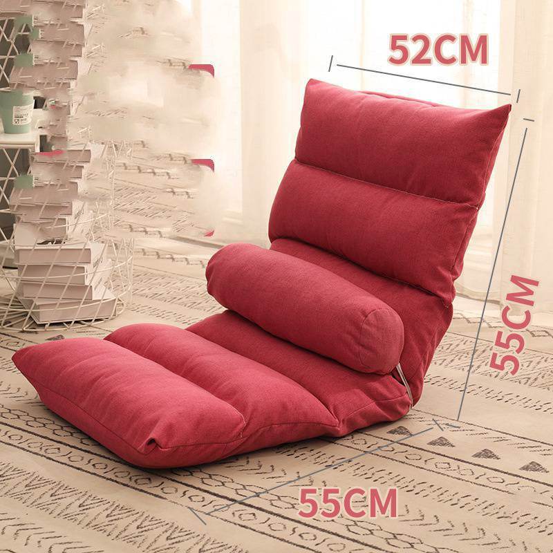 Bed Backrest Floor Small Sofa Folding Single Bay Window Computer Recliner - Mubimart