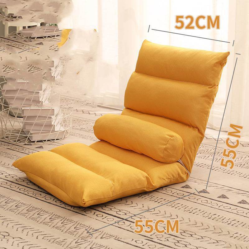 Bed Backrest Floor Small Sofa Folding Single Bay Window Computer Recliner - Mubimart