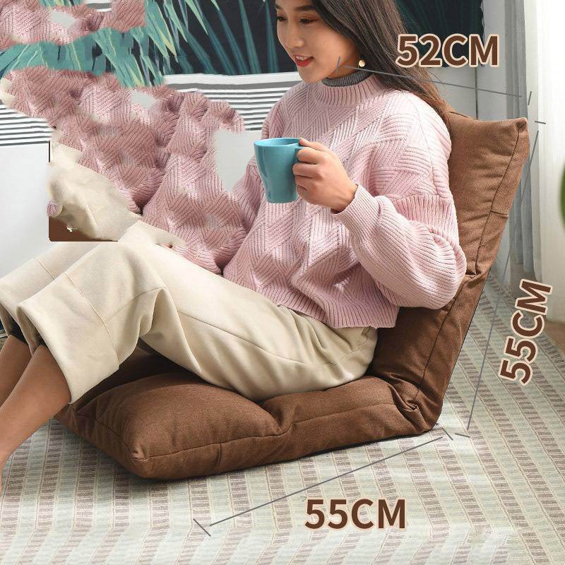 Bed Backrest Floor Small Sofa Folding Single Bay Window Computer Recliner - Mubimart