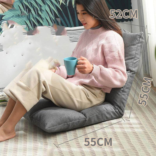 Bed Backrest Floor Small Sofa Folding Single Bay Window Computer Recliner - Mubimart