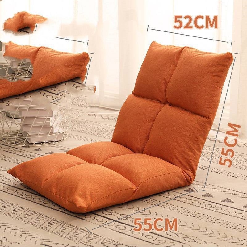 Bed Backrest Floor Small Sofa Folding Single Bay Window Computer Recliner - Mubimart -  