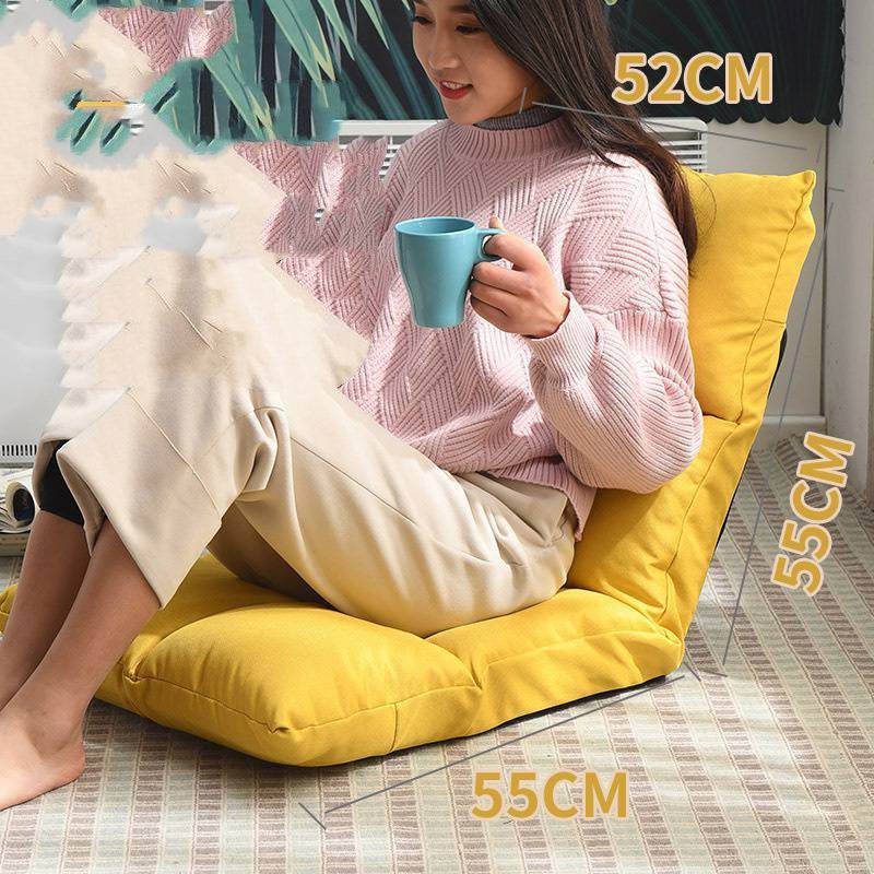 Bed Backrest Floor Small Sofa Folding Single Bay Window Computer Recliner - Mubimart