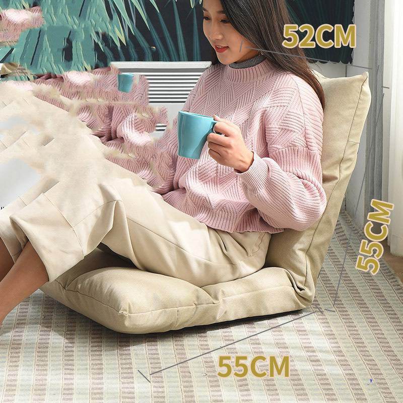 Bed Backrest Floor Small Sofa Folding Single Bay Window Computer Recliner - Mubimart