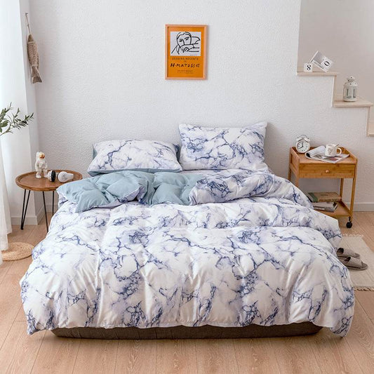 Bed Sheets Set Quilt Duvet Cover Pillow Cases Bedding 3 Sets - Mubimart