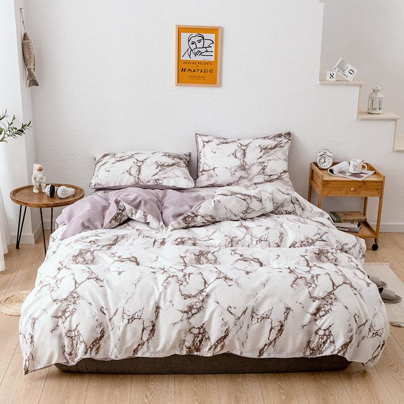 Bed Sheets Set Quilt Duvet Cover Pillow Cases Bedding 3 Sets - Mubimart