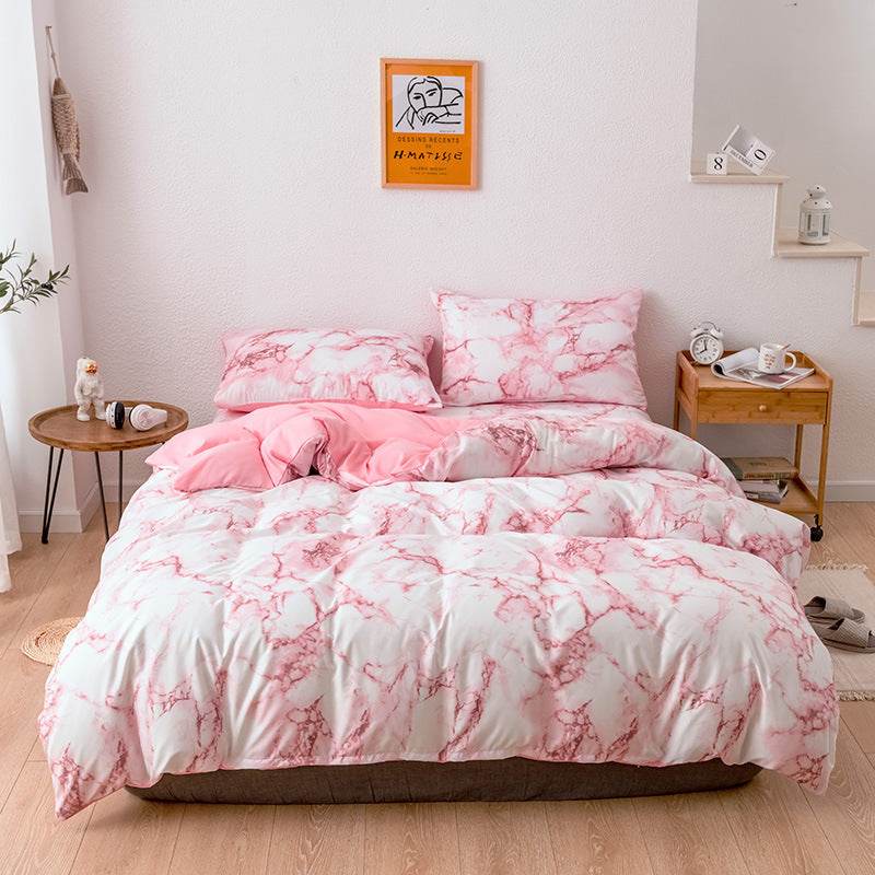 Bed Sheets Set Quilt Duvet Cover Pillow Cases Bedding 3 Sets - Mubimart