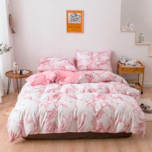 Bed Sheets Set Quilt Duvet Cover Pillow Cases Bedding 3 Sets - Mubimart