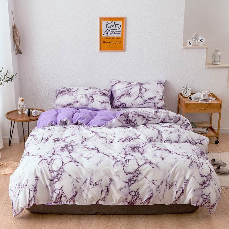 Bed Sheets Set Quilt Duvet Cover Pillow Cases Bedding 3 Sets - Mubimart