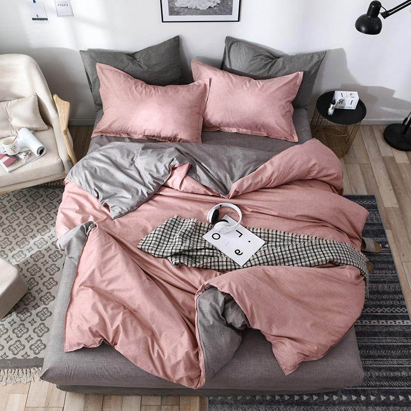 Bed sheets set quilt duvet cover bedding 4 sets - Mubimart