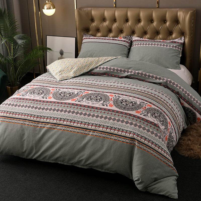 Bedding Set Bohemian Ethnic Style Three-piece Set - Mubimart