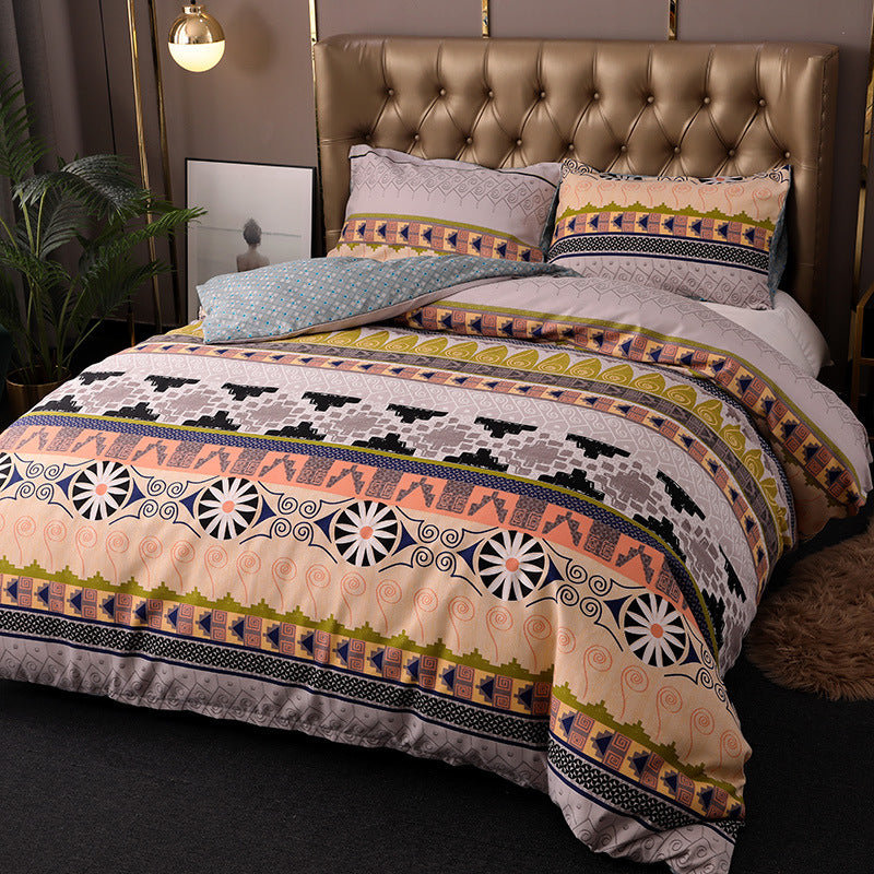 Bedding Set Bohemian Ethnic Style Three-piece Set - Mubimart -  