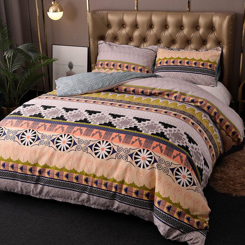 Bedding Set Bohemian Ethnic Style Three-piece Set - Mubimart