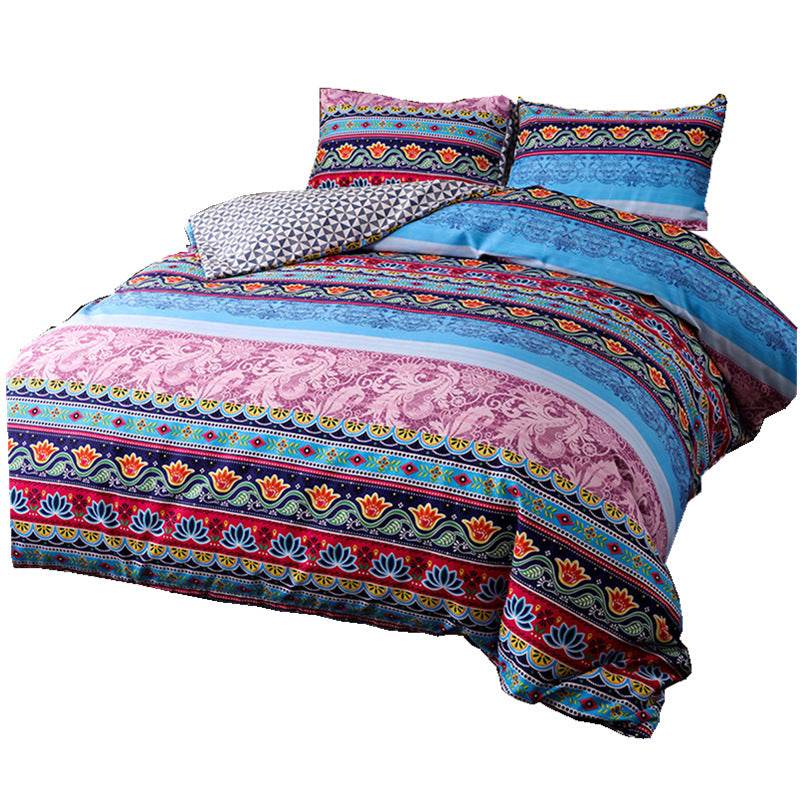 Bedding Set Bohemian Ethnic Style Three-piece Set - Mubimart