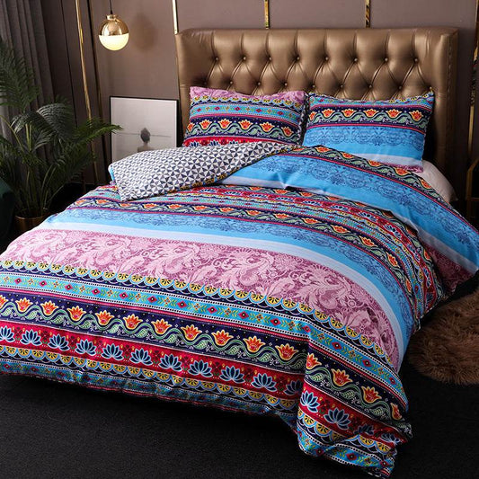 Bedding Set Bohemian Ethnic Style Three-piece Set - Mubimart