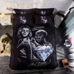 Bedding Set Skull Head Foreign Trade 3D Three Or Four Sets - Mubimart -  