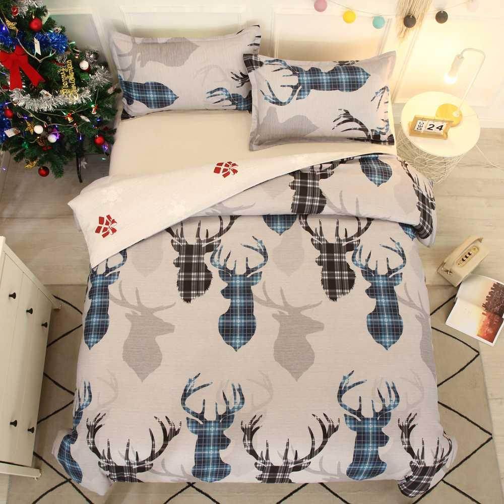 Bedding Set Snowflakes Bedding Sets Duvet Cover Warm Bed - Mubimart