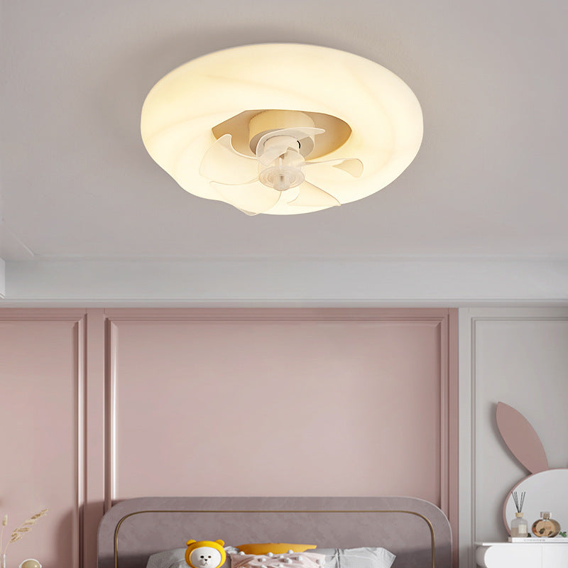 Bedroom LED Ceiling Silent Fan Light - Mubimart -  