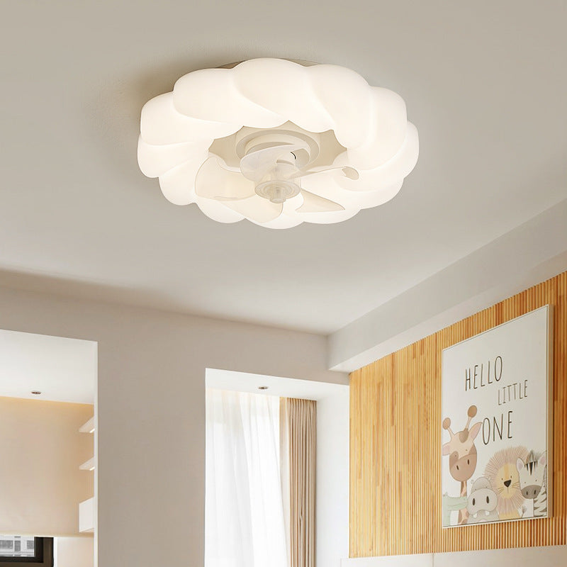 Bedroom LED Ceiling Silent Fan Light - Mubimart -  