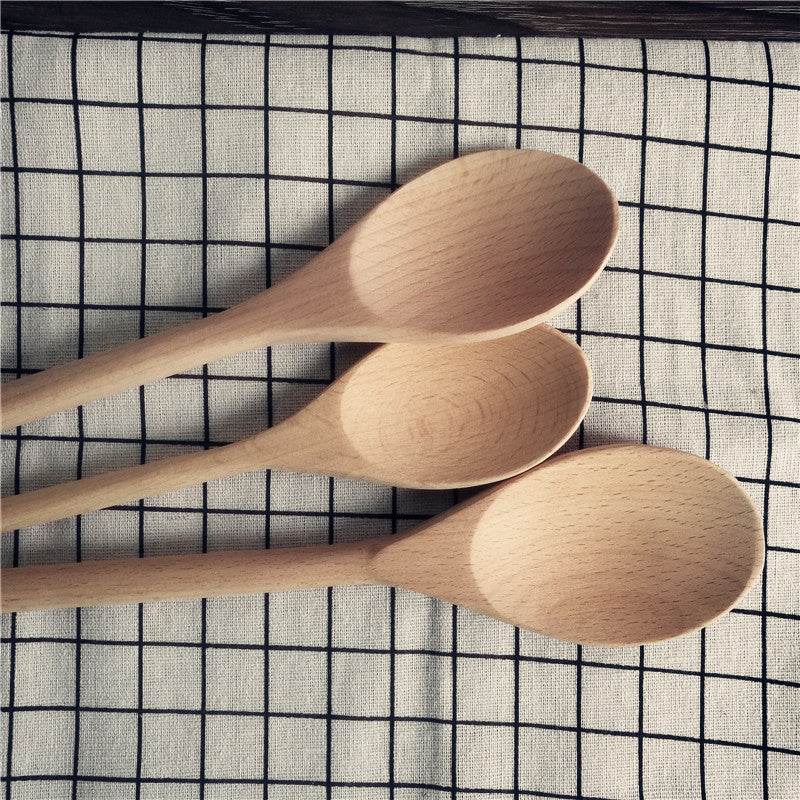 Beech Soup Stock Pot Milk Pot Cooking Spoon - Mubimart