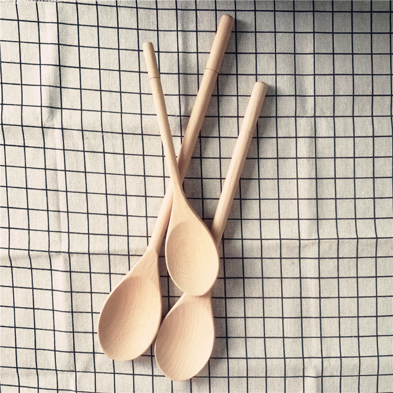 Beech Soup Stock Pot Milk Pot Cooking Spoon - Mubimart -  