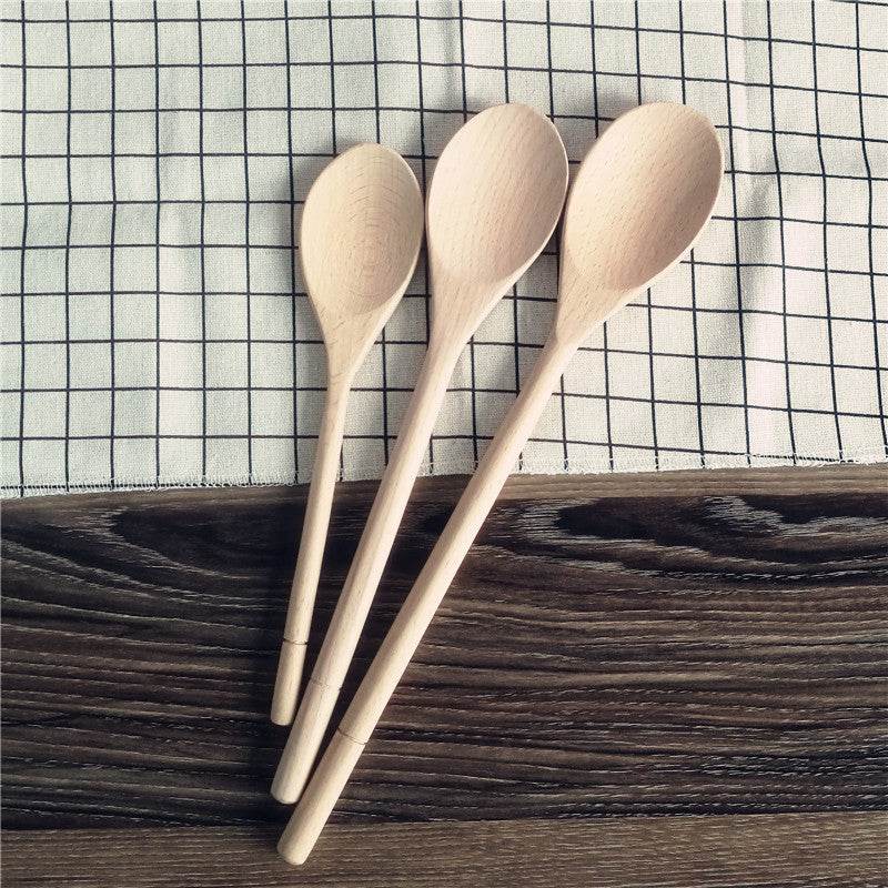 Beech Soup Stock Pot Milk Pot Cooking Spoon - Mubimart