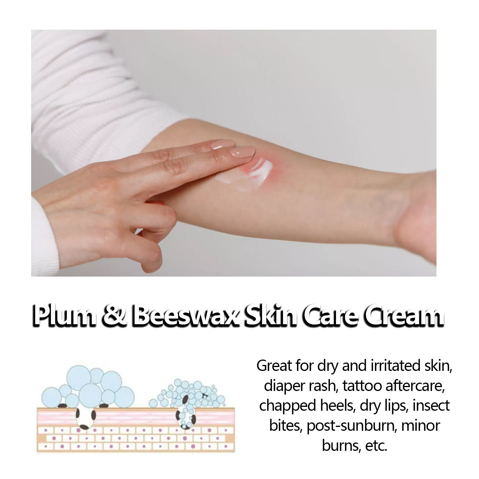 Beeswax Skin Cream Relieves Sunscreen Anti-itch Ointment - Mubimart -  