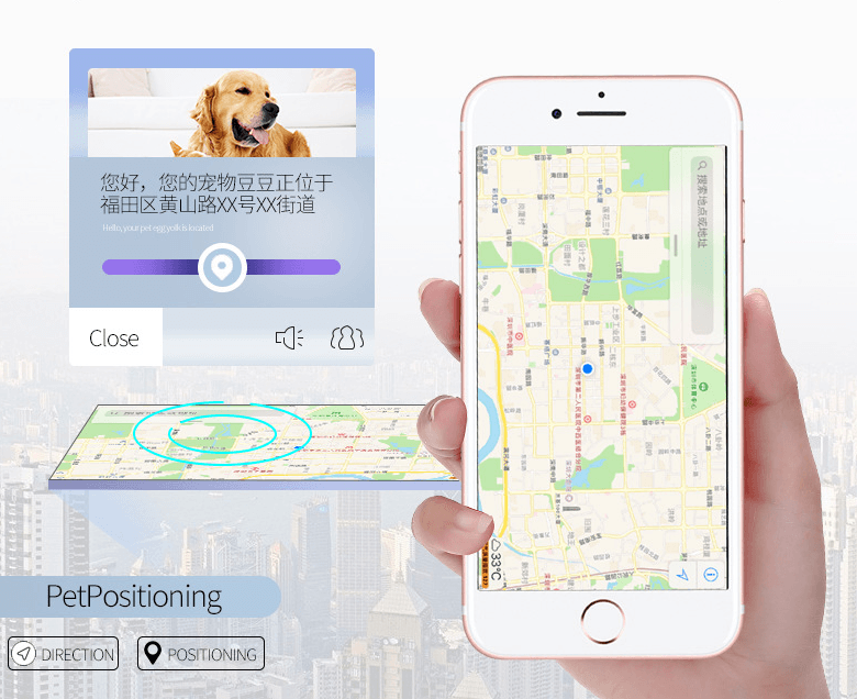 Beidou GPS pet positioning collar - Mubimart