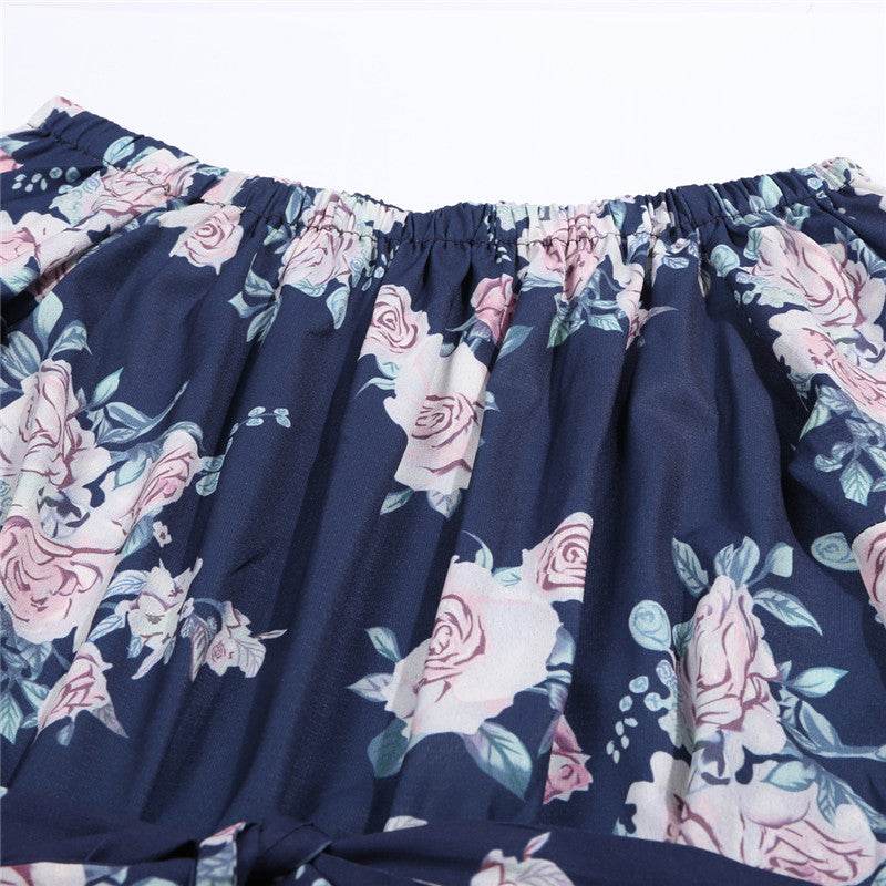 Belt parent-child dress - Mubimart