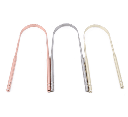 Best selling explosion models factory direct explosion models 304 stainless steel tongue scraper to remove bad breath clean tongue moss scraper - Mubimart