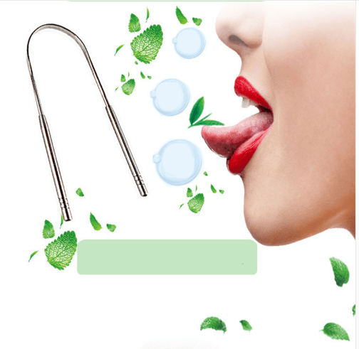 Best selling explosion models factory direct explosion models 304 stainless steel tongue scraper to remove bad breath clean tongue moss scraper - Mubimart