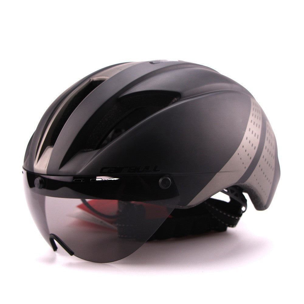 Bicycle Aero Helmet Cycling Helmet Road Mountain Integral Triathlon Bike Helmet Men Race Airo Time-Trial TT Bike Helmet - Mubimart - Bicycle Helmet 