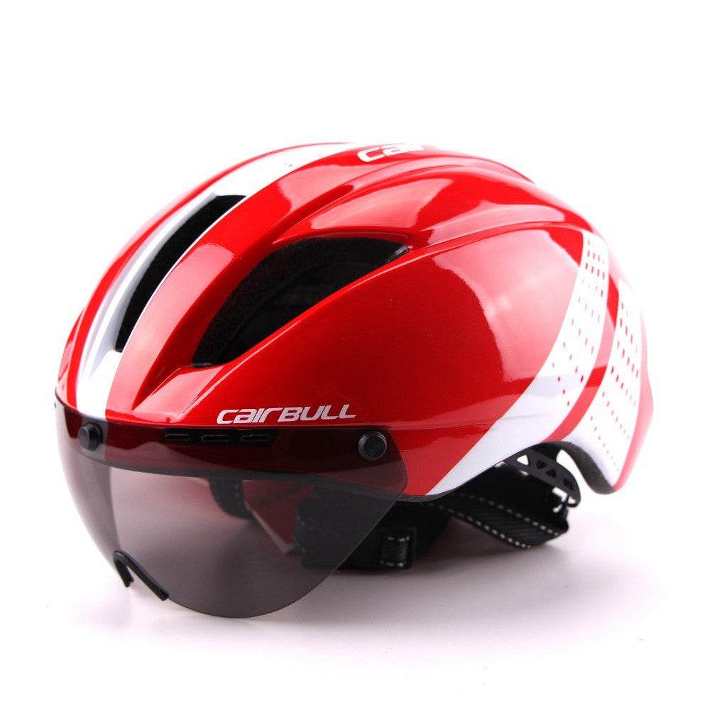 Bicycle Aero Helmet Cycling Helmet Road Mountain Integral Triathlon Bike Helmet Men Race Airo Time-Trial TT Bike Helmet - Mubimart