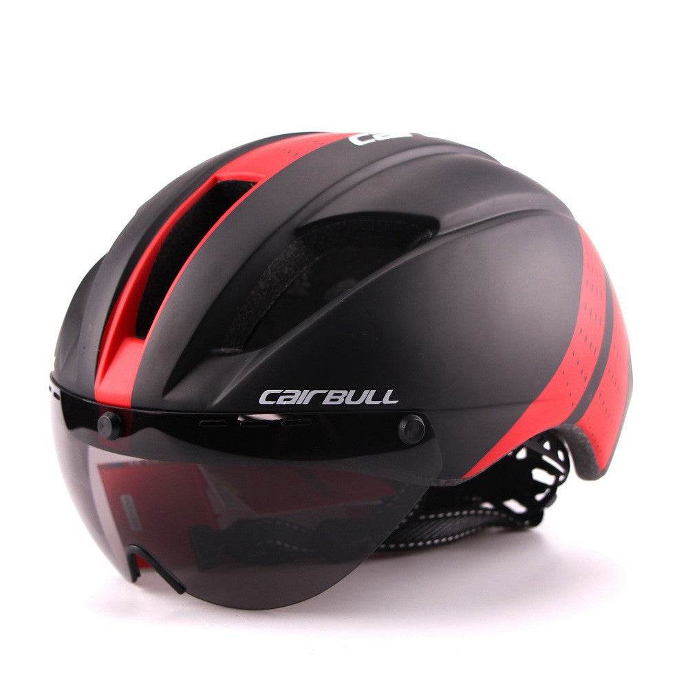 Bicycle Aero Helmet Cycling Helmet Road Mountain Integral Triathlon Bike Helmet Men Race Airo Time-Trial TT Bike Helmet - Mubimart