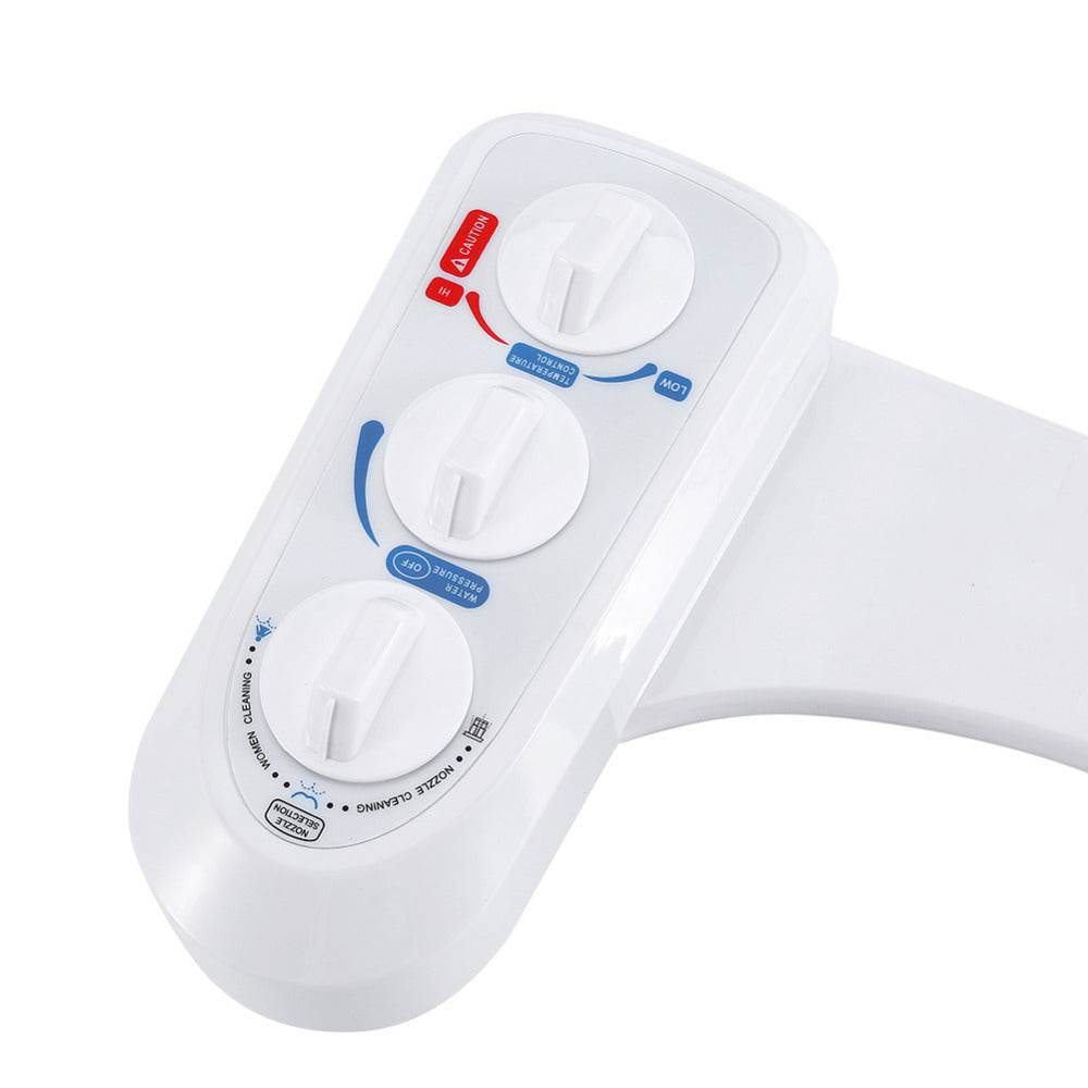 Bidet Spray Flushing spray Dual Nozzle Hot Cold Self Cleanin - Mubimart
