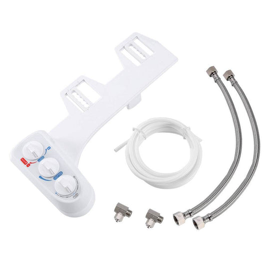 Bidet Spray Flushing spray Dual Nozzle Hot Cold Self Cleanin - Mubimart